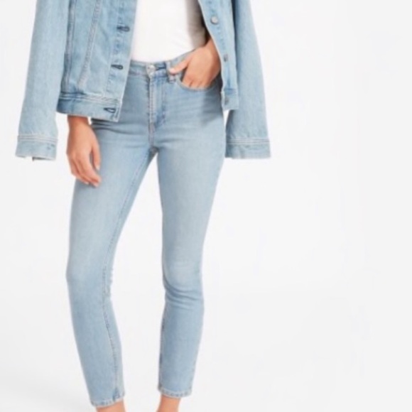 Everlane Denim - Everlane High Rise Skinny Ankle Jeans In Light Blue Wash 25 NWT